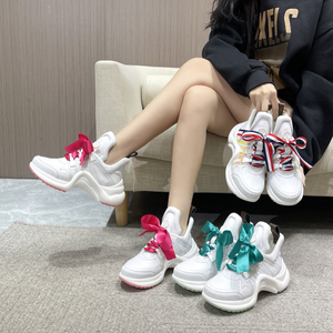 Dropshipping 2025 Spring New Thick Sole Platform Casual Running Shoe Muti Color Chunky Women <b>Sneakers</b> - Product Image 6