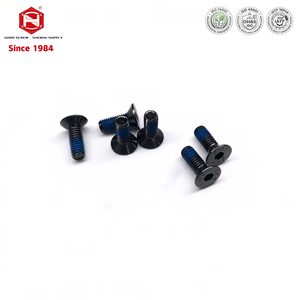 Good Quality ISO10642 Countersunk Hex <b>Socket</b> <b>Screw</b> Full Circle Thread Nylon Patch - Product Image 1