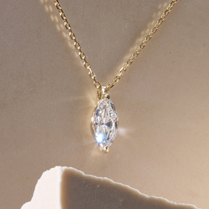 Collier en diamant de laboratoire de forme marquise personnalisée multi-formes F VS1, vente chaude, bijoux de mariée - Product Image 4