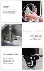 Máquina Expendedora Automática de Helado Suave en Cono, Robot Comercial de Autoservicio, Pantalla Táctil de 12 Pulgadas, Refrigeración por Compresor, 10L - Product Image 5