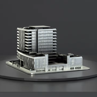 Modèle de bâtiment personnalisé Feng Shui Memento en métal moulé pour la décoration intérieure