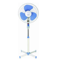 Ventilateur de sol domestique 36 cm, oscillant verticalement, à vent puissant, base en forme de croix, moteur à balais, vente en gros du fabricant