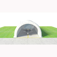 Structures de dôme gonflables géantes de qualité commerciale Hangar d'avion Tente pneumatique avec 1 an de garantie Matériel PVC