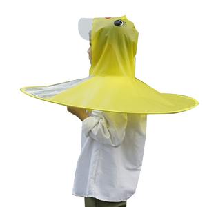 Cubierta de lluvia Lindo pato de dibujos animados Platillo volador Chubasquero para niños Gorra de <span class=keywords><strong>paraguas</strong></span> para niños y niñas Chubasquero a prueba de viento Equipo de lluvia - Product Image 2