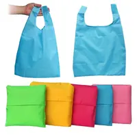 Recicláveis Atacado Barato Personalizado sacola de nylon dobrável saco de compras à prova d' água