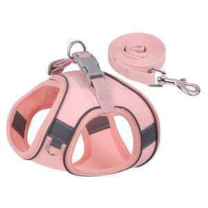 Set al guinzaglio a striscia riflettente alla moda, materiale traspirante, multicolore per cani piccoli e mediali - Product Image 5