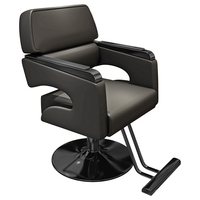 Fauteuils de barbier hydrauliques en cuir doré modernes pour hommes et femmes, meubles de coupe de cheveux professionnels, vente en gros en provenance de salon