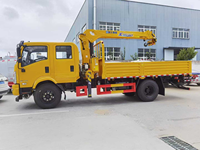 Camion Dongfeng 4x2 avec grue montée, grue hydraulique de 3 à 7 tonnes, camion équipé d'une grue