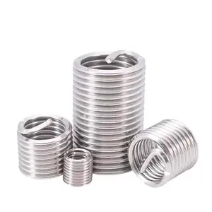 316 Acero inoxidable M2,M2.5 Insertos roscados estándar Insertos roscados de tornillo para reparación de roscas - Product Image 1