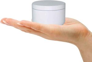 Pot en plastique blanc de 250 ml et 500 ml pour crème, bouteille cosmétique, contenants pour soins capillaires et corporels, pot pour gommage au sucre - Product Image 3