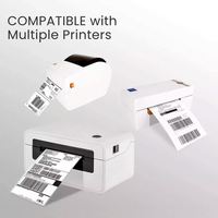Étiquettes thermiques compatibles 4x6, 500 étiquettes thermiques en accordéon, étiquettes d'expédition, 100x150 mm pour imprimante Rollo
