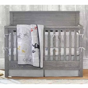 Cuna convertible 4 en 1 con cajón, cama para niños pequeños, cama tamaño completo, altura del colchón ajustable, cuna de madera para bebés - Product Image 4