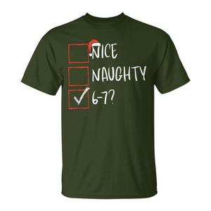 Nice Naughty 67 Gen Alpha Meme T-shirt de Noël, cadeau de vacances - Product Image 1