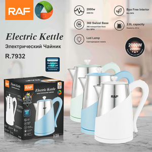 Bouilloire électrique portable à LED colorée 2L pour usage domestique et hôtelier, sans BPA, matériau sûr, arrêt automatique - Product Image 5