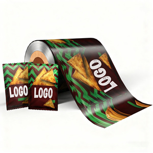 Rouleau de film BOPP de qualité alimentaire imprimé et laminé pour l'emballage de gâteaux et de chips, rouleau d'emballage pour feuilles et chips OEM - Product Image 1
