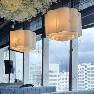 Chinese Style Restaurant Chandelier 60Cm Diameter <b>Led</b> <b>Light</b> Round Pendant For Hot Pot <b>Tea</b> House Banquet Room Lighting - Product Image 3