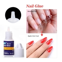 Colle à ongles forte pour faux ongles, colle adhésive à séchage rapide pour ongles à pression, fournitures de manucure pour Salon de beauté, 5 pièces/ensemble