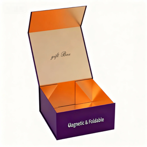 Wholesale Luxury Book <b>Large</b> Size Embossed Matt Lamination High Gift <b>Box</b> Foldable Magnetic Rigid Closure Custom Lid Stamping - Product Image 2