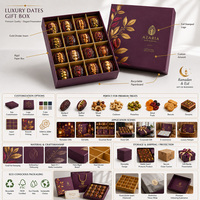 Boîte Cadeau Recyclable en Gros de Dattes Arabes Ramadan Mubarak, Fruits Secs, Biscuits de l'Aïd, Desserts, Dattes Medjool