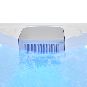 Piscine Spa Extérieure Carrée en Acrylique au Design Moderne, Capacité 6 Personnes, Jets de Bain à Remous, Thermostat, Idéale pour Villa et Hôtel - Product Image 2