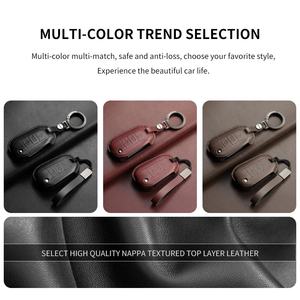 Housse de protection en cuir pour clé de voiture, pour <span class=keywords><strong>Citroen</strong></span> <span class=keywords><strong>C4</strong></span> C3 C6 C8 <span class=keywords><strong>CACTUS</strong></span>, anti-rayures, coque de protection pour clé télécommande intelligente, <span class=keywords><strong>accessoires</strong></span> - Product Image 5