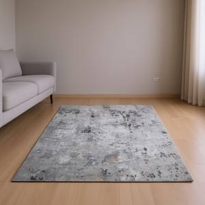Tappeto Astratto Loom Luxe 8x10 Grigio Multicolore, Rettangolare, in Poliestere, a Pelo Corto, Anti-Pelo, per Soggiorno, Camera da Letto, Ufficio - Product Image 2