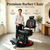 Fauteuil de Barbier Hydraulique Robuste, Vente en Gros, Logo Personnalisé, Inclinable, Mobilier de Salon de Luxe pour Institut de Beauté et Spa, Certifié CE
