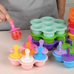 Hot Sales Silicone Infant Complementary Food Ice Cube DIY Ice Cream Mold Ice Cube Tray <strong>Chocolate</strong> Popsicle Mold - Product Image 3