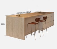 Nouvelle Planche de Marbre en Pierre Naturelle Antibactérienne, Plan de Travail pour Îlot Central, Comptoir de Bar, Cuisine Ouverte, Table à Manger, Garantie 5 Ans