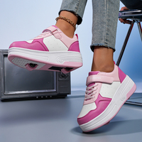 Vente en gros directe usine Patins à roulettes 2 en 1 à double roue et lacets, tendance hiver, pour adultes et garçons et filles