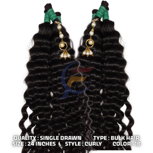 Vente bouclée en vrac Cheveux vierges bruts à cuticule alignée Vente en gros de produits Acheter en vrac Extensions de cheveux 100 cheveux humains - Product Image 2