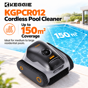 Robot <span class=keywords><strong>Limpiafondos</strong></span> Inalámbrico OEM ODM, 150m, 150 Min, 4200 GPH, 90° de Capacidad para Escalar Paredes, IPX8, para Piscinas Exteriores - Product Image 2