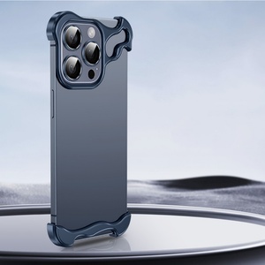 เคสโทรศัพท์โลหะมินิมอลใหม่สำหรับ iPhone 14 15 16 Pro Max Plus พร้อมเลนส์ป้องกันกล้อง กรอบอะลูมิเนียม ป้องกันโทรศัพท์มือถือ - Product Image 4