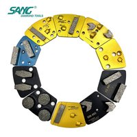 Disques de meulage de sol en diamant trapézoïdaux PCD PKD pour ASL HTG Diamatic CPS