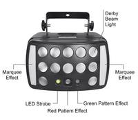 Lumière stroboscopique laser 30W, lumières de scène Derby, éclairage disco Rgbw, éclairage LED pour scène, lumières de scène pour fête, club, bar, DJ, spectacle, éclairage de scène