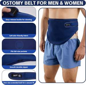 Funda de Bolsa de Ostomía Cómoda, Ajustable, Transpirable, de Tejido Elástico, Adelgazante, Soporte Lumbar, Bolsa de Compresión para Hombres y Mujeres, Deporte - Product Image 4