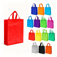 Échantillon Gratuit Sacs de Courses Réutilisables en Tissu Non Tissé Rouge Personnalisés avec Logo, Motif ou Lettre pour Cadeaux