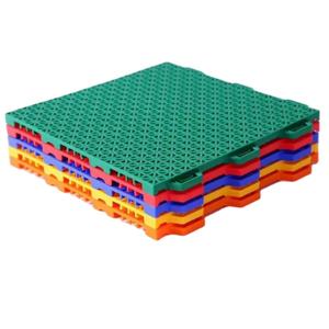 Cubierta de tienda alta moderna para exteriores, azulejo de PP antideslizante, cancha de bádminton deportiva, suelo de vinilo entrelazado de Futsal, fácil de usar - Product Image 2