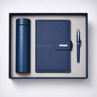Coffret cadeau de luxe N2001 : Carnet en cuir, stylos, logo personnalisé, cadeau d'entreprise, coffret cadeau d'entreprise avec bouteille d'eau