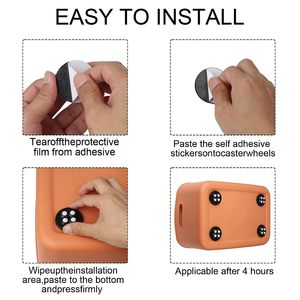Easy <strong>Move</strong> Rotate 360 Degrees <strong>Furniture</strong> Moving Self-adhesive Caster Small <strong>Wheels</strong> - Product Image 5
