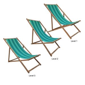 เก้าอี้พับโลหะพร้อมผ้าโพลีเอสเตอร์แบบพกพาสำหรับใช้ในสวนและวิลล่าตั้งแคมป์กลางแจ้งแบบทันสมัย - Product Image 3