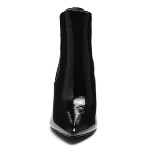 Bottines en cuir verni <span class=keywords><strong>Beige</strong></span> pour femmes, chaussures à talons aiguilles, bout pointu, collection automne-hiver 2022 - Product Image 5