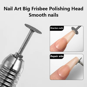 1 pièce Fraise diamantée électrique pour ponceuse à ongles, disque de meulage, fraise de précision, coupe-cuticules, outils d'art ongulaire, tête de polissage et de retrait - Product Image 1