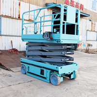 Plateforme élévatrice mobile électrique autopropulsée pour travaux en hauteur, équipement de levage, hauteur maximale 6m, panneau de commande à distance