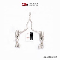 Nouvelle Conception SS304 Catback Embouts de Silencieux avec Électrique Vanne de Contrôle pour Benz W212 Classe E E200 E300 E260 MON 2009-13