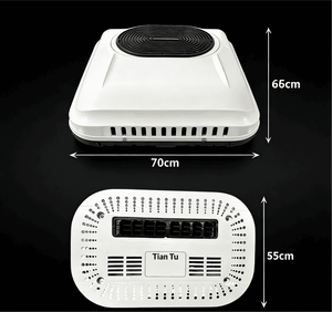 Climatiseur spécial Treeligo OLIVER Blanc 12V/24V pour balayeuse <span class=keywords><strong>à</strong></span> quatre roues, poste de garde, yacht, véhicule d'ingénierie et parking - Product Image 4