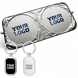 Wholesale Custom Logo Print Front Window for Dealer Advertising Promo Business Gift Foldable Car Sunshade - Product Image 1