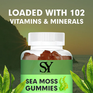 Most Popular Sea <strong>Moss</strong> Gummies with Bladderwrack and Burdock Root Vitamins and Minerals ForThyroid Immune and Energy Support - Product Image 3