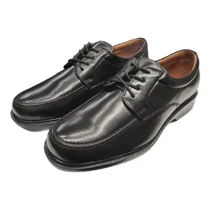 Chaussures habillées en cuir pour hommes Vogatti, modèle 1653, bout rond, lacets, noir, tenue formelle - Product Image 5