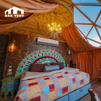 Resort Dome House pour Desert Hotel avec couvercle en verre trempé miroir
